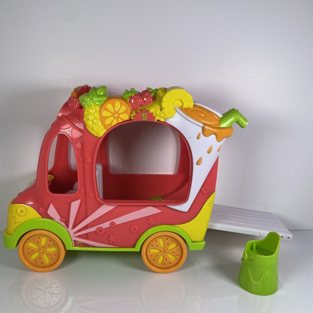 Shopkins Shoppies Smoothie Juice Truck Vehicle Retired Fruit Car Pineapple